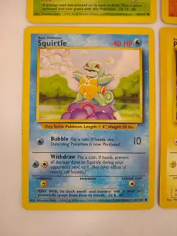 Pokemon Base Set Starters - Bulbasaur Charmander Squirtle Pikachu - Exact Cards! - Image 4