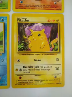 Pokemon Base Set Starters - Bulbasaur Charmander Squirtle Pikachu - Exact Cards! - Image 5