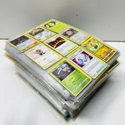 Unsorted Pokemon TCG Common, Uncommon and Rare Trading Cards (9 Card Sheets) - Image 1