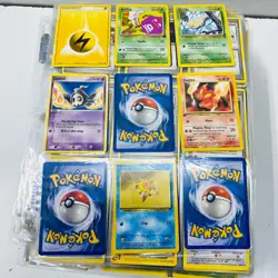 Unsorted Pokemon TCG Common, Uncommon and Rare Trading Cards (9 Card Sheets) - Image 2