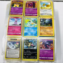Unsorted Pokemon TCG Common, Uncommon and Rare Trading Cards (9 Card Sheets) - Image 4