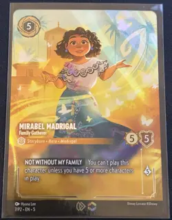 Mirabel Madrigal Family Gatherer Lorcana Enchanted Store Championship Card 7/P2 - Image 1