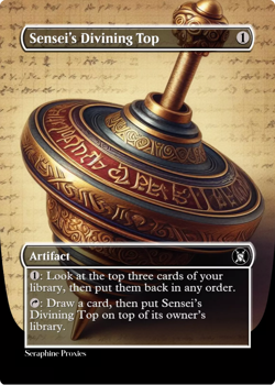 Sensei's Divining Top - High Quality Altered Art Custom Cards - Image 1