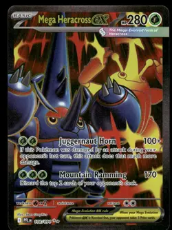 Pokemon Cards Mega Heracross ex 108/094 Phantasmal Flames Ultra Rare NM - Image 1