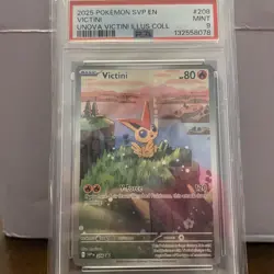 Pokemon Victini 208 Scarlet & Violet Promo Cards Holo PSA 9 MINT - Image 1