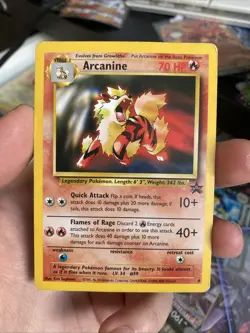 Pokemon Card - Arcanine WoTC Black Star Promo #6 - Image 1