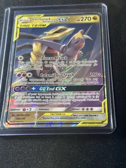 Pokemon TCG Garchomp and Giratina GX Card 146/236 Unified Minds Tag Team MP - Image 2