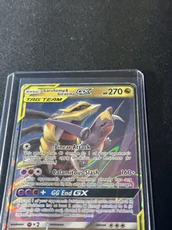 Pokemon TCG Garchomp and Giratina GX Card 146/236 Unified Minds Tag Team MP - Image 5