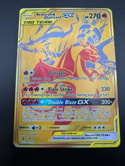 Reshiram & Charizard GX SM247 Pokemon Black Star Promo Holo Card Near Mint - Image 3
