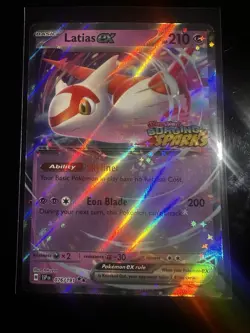 Pokemon TCG Latias EX Double Rare Card 076/191 Surging Sparks Stamp - Image 1
