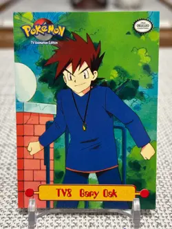 1999 Topps Pokemon #TV8 Gary Oak (TV Animation Edition Puzzle Card) NM - Image 1