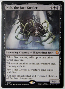 Koh, the Face Stealer #107 M Non- Foil NEW MTG TLA - Image 1