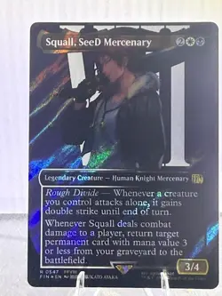 Magic the Gathering Squall, Seed Mercenary Borderless Surge Foil Final Fantasy - Image 1