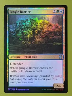 FOIL Jungle Barrier x1 Iconic Masters 1x Magic the Gathering MTG - Image 1