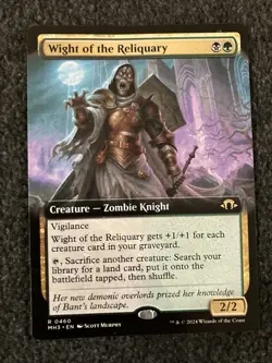 Magic MTG - Wight of the Reliquary (Extended Art) - Modern Horizons 3 - Image 1