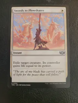 Swords to Plowshares 0134 Uncommon Tarkir Commander Uncommon MTG Magic LP/NM - Image 1