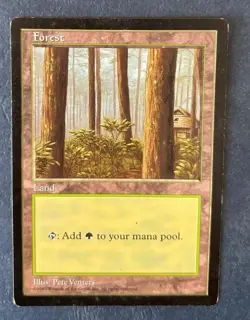 MTG PROMO APAC FOREST RED PACK SERIES SET JAPAN ART LAND 1997 PETE VENTERS - Image 5