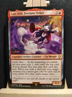 Cait Sith, Fortune Teller - Final Fantasy Commander - Rare - NM (see pics) MTG - Image 1