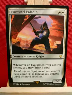 Puresteel Paladin - Final Fantasy Commander - NM - Rare - MTG - Image 1