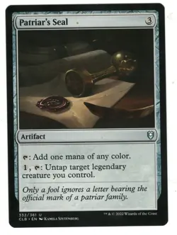 MTG Patriar's Seal Battle for Baldur's Gate Magic The Gathering TCG - Image 1