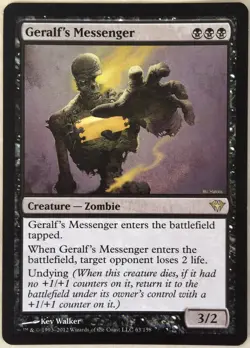 Geralf’s Messenger X1 Dark Ascension Mtg Magic the Gathering Zombie - Image 1