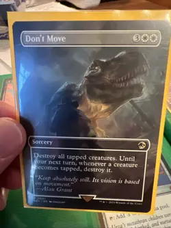 Don't Move (Borderless) MTG - Universes Beyond: Jurassic World Collection - Image 1