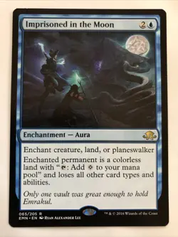 MTG Eldritch Moon Imprisoned in the Moon 065/205 LP Rare - Image 1