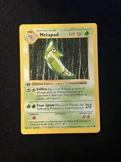 2x Metapod 54/102 1st Edition - Pokemon Base Set 1st Edition (Shadowless) - Image 3