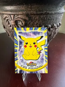 Pikachu #25 Topps Blue Label TV Animation Edition Pokemon TCG 1999 NM - Image 1