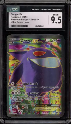 Pokemon Gengar EX XY Phantom Forces Full Art #114 CGC 9.5 - Image 1