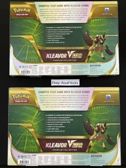 LOT 2 Pokemon TCG Sword & Shield Kleavor VSTAR Premium Collection New Sealed - Image 2