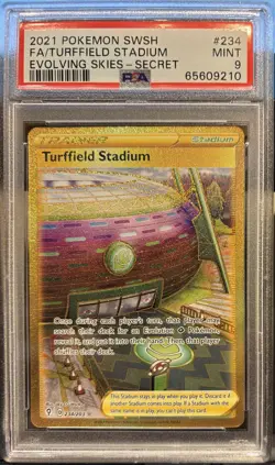2021 Pokemon Turffield Stadium Sword & Shield Evolving Skies #234/203 PSA 9 - Image 1