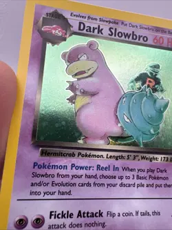 Pokemon TCG Dark Slowbro Team Rocket 12/82 Unlimited Holo WOTC - Rare - NMT - Image 5