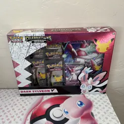 NEW-Pokemon Celebrations Dark Sylveon V Collection Box- SEALED- Evolving Skies-2 - Image 1