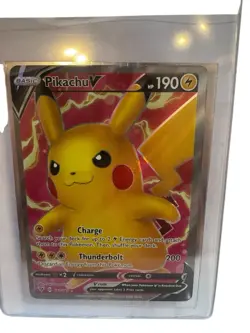 Pokemon TCG Pikachu V (Full Art) 170/185 Swsh04: Vivid Voltage Holo MINT - Image 3