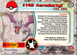 2000 Topps Pokemon TV Animation Edition Series 3 Non Holo #142 Aerodactyl MP - Image 2