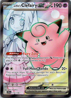 Lillie's Clefairy 173 /159 Pokemon Journey Together Full Art Ultra Rare Holo - Image 1