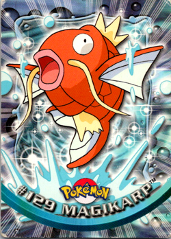 MP! Topps Pokemon Magikarp #129 Blue Logo Non Holo TV Animation Edition - Image 1