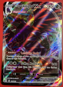 Pokemon Corviknight VMAX 110/163 -Battle Styles Full Art Ultra Rare (Pack Fresh) - Image 1