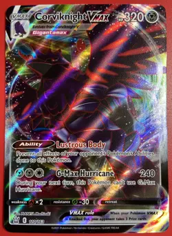Pokemon Corviknight VMAX 110/163 -Battle Styles Full Art Ultra Rare (Pack Fresh) - Image 3