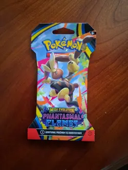 Pokemon Mega Evolution Phantasma Flames Booster Pack Factory Sealed Lot of 5 New - Image 2
