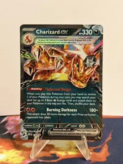 Pokemon TCG Charizard ex 196, Scarlet & Violet Promo Near Mint NM - Image 2
