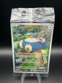 Pokemon TCG Snorlax SVP 051 Full Art Holo Black Star Promo Sealed - Image 1