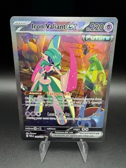 Iron Valiant EX 249/182 Special Illustration Rare Pokemon Paradox Rift Near Mint - Image 1
