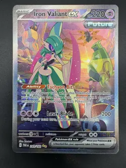 Iron Valiant EX 249/182 Special Illustration Rare Pokemon Paradox Rift Near Mint - Image 3