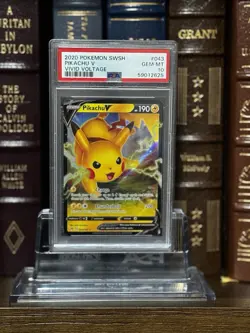 2020 Pokemon Pikachu VMAX Vivid Voltage Full Art 44/185 SWSH - Image 3