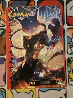 Misprint Mewtwo 150 Pokemon Holo Shift Team Rocket Silver Topps Armor Peru Error - Image 1