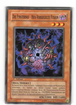Yugioh DIE FINSTERNIS - HEX-VERSIEGELTE FUSION , fet-de028 Common deutsch NM - Image 1