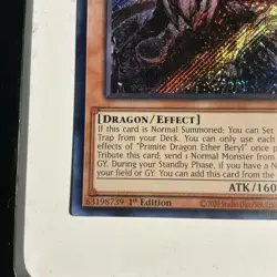 Yu-Gi-Oh! Primite Dragon Ether Beryl BLMM-EN130 1st Edition (Secret Rare) - Image 5