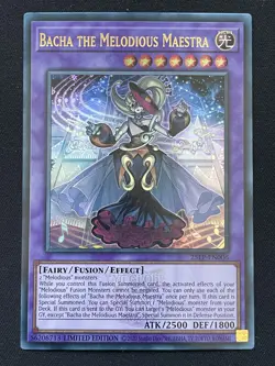 Yugioh Bacha the Melodious Maestra (EUR) 25LP-EN006 Emblazoned Ultra Rare NM - Image 1